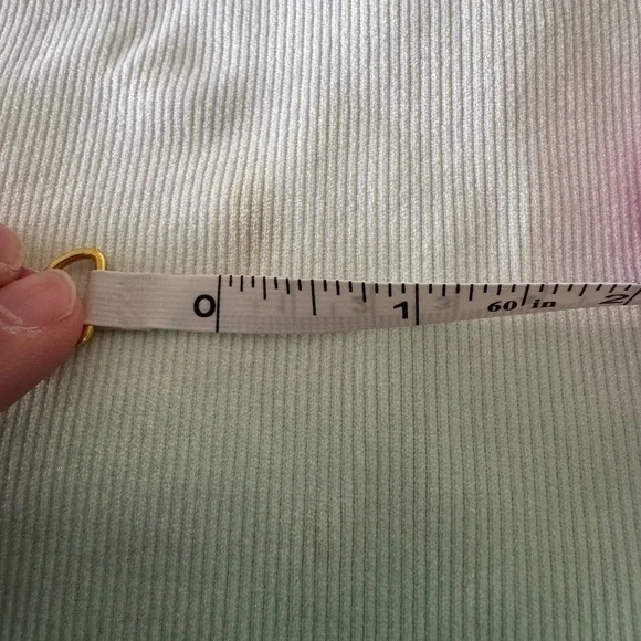 Ribbed Dark Green and Ombre Crop Tops Women's Medium Set of 2 - Picture 6 of 7